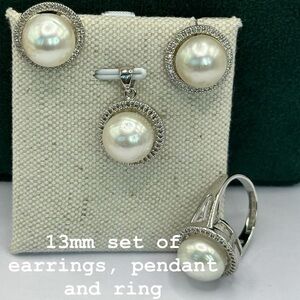 Authentic south sea pearls in micron setting🌺🌺